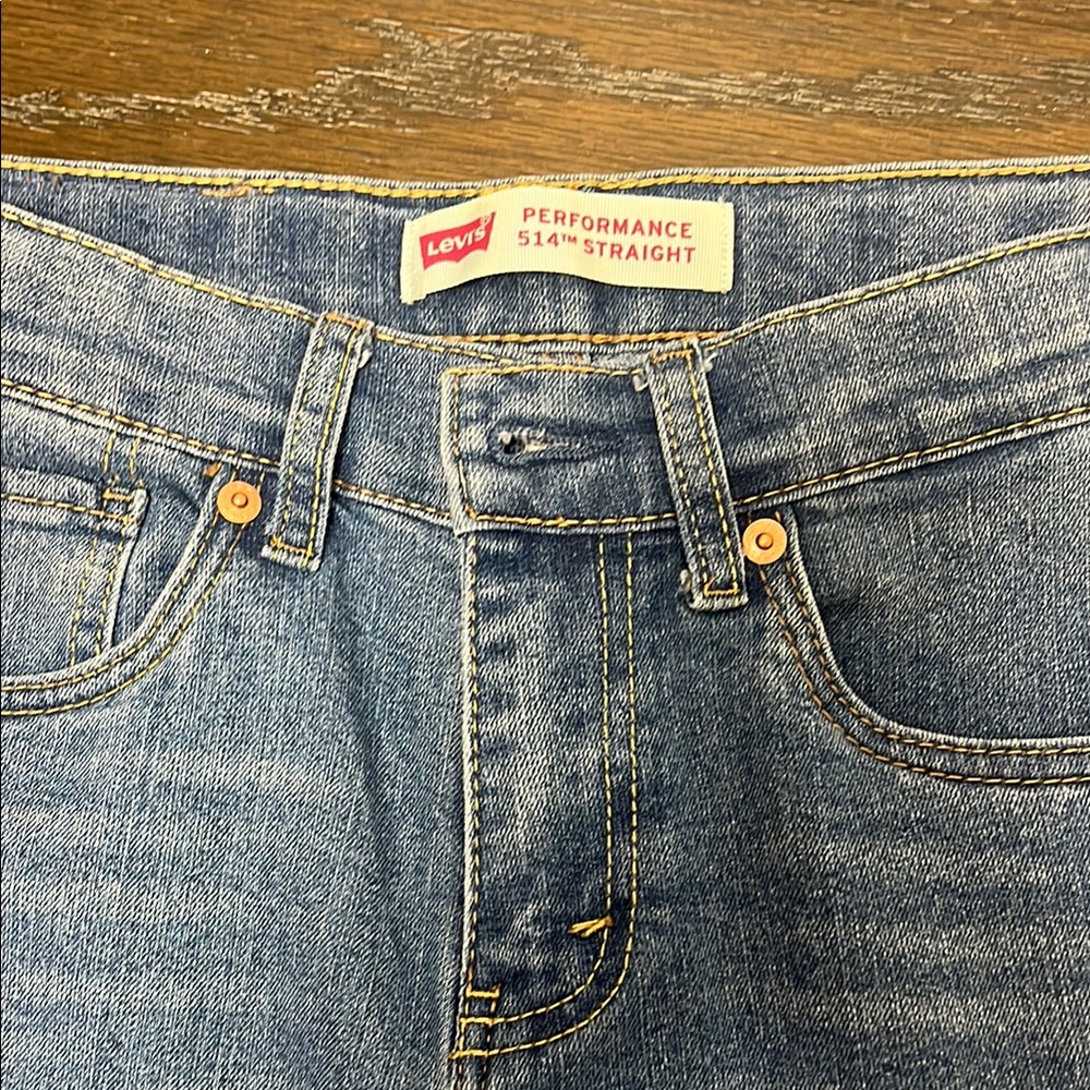 Levi's Blue Slim Straight Jeans with Iconic Stitching
